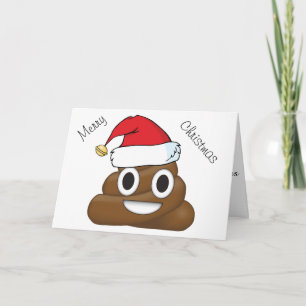 Hilarious Xmas Poop Emoji Holiday Card