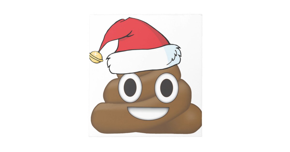 Hilarious Xmas Poop Emoji Notepad Zazzle