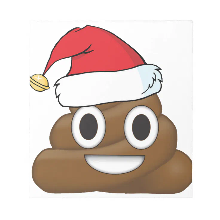Hilarious Xmas Poop Emoji Notepad Zazzle