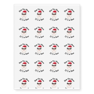 Hilarious Xmas Ugly Christmas Funny Temporary Tattoos