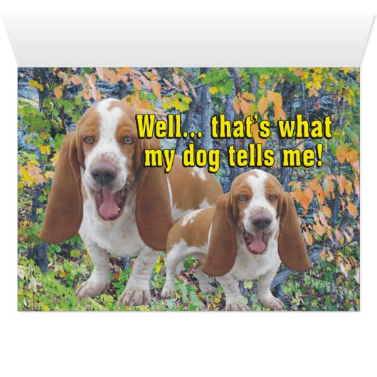 Hilarious Your Butt Smells Awesome Laughing Dogs (Inside Horizontal (Bottom))