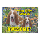 Hilarious Your Butt Smells Awesome Laughing Dogs (Front Horizontal)