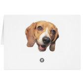 Hilarious Your Butt Smells Awesome Laughing Dogs Cards (Back Horizontal)