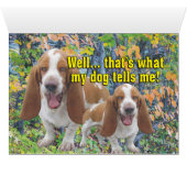 Hilarious Your Butt Smells Awesome Laughing Dogs Cards (Inside Horizontal (Bottom))