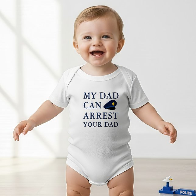 Hilariously Funny Police Officer Baby Joke Bodysuit (Creator Uploaded)