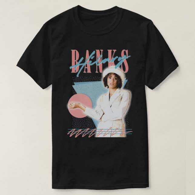 Hilary Banks - 90s Style Fan Vintage T-Shirt (Design Front)