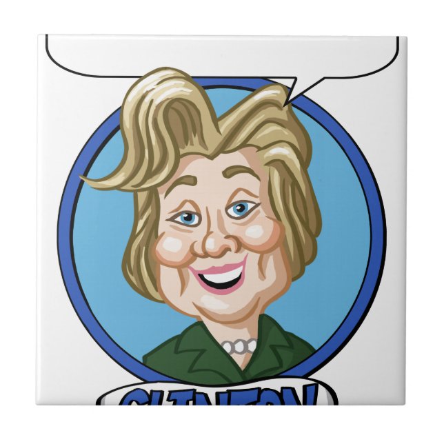 Hilary Clinton Election 2016 Ceramic Tile (Front)