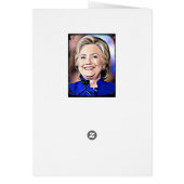 Hilary Clinton Memorabilia  Digital Art Blank Card (Back)