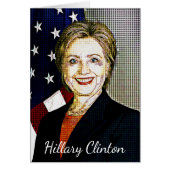 Hilary Clinton Memorabilia  Digital Art Blank Card (Front)