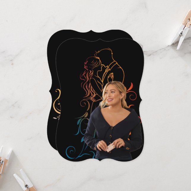 hilaryduff birthday wishes invitation (Front/Back In Situ)