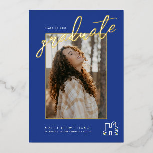 Hilbert College Graduation Foil Invitation