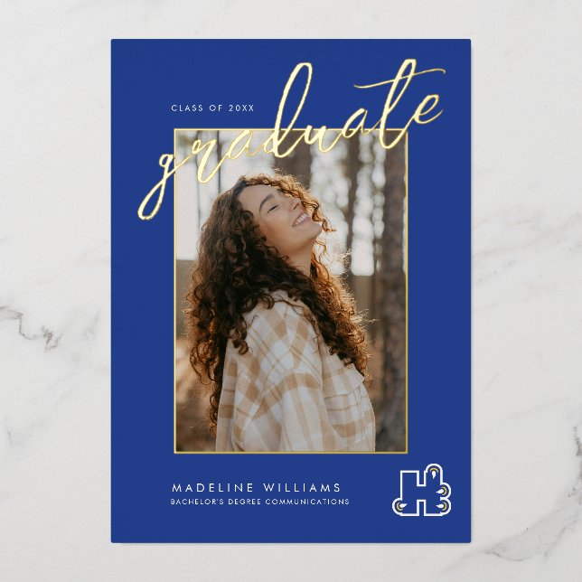 Hilbert College Graduation Foil Invitation (Front)