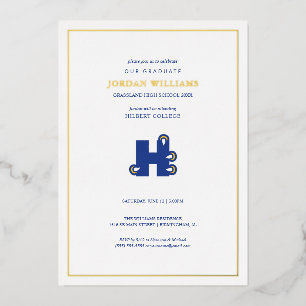 Hilbert College Graduation Foil Invitation
