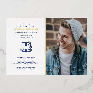 Hilbert College Graduation Foil Invitation