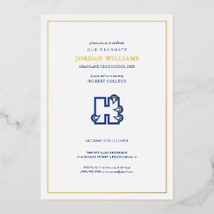 Hilbert College Graduation Foil Invitation