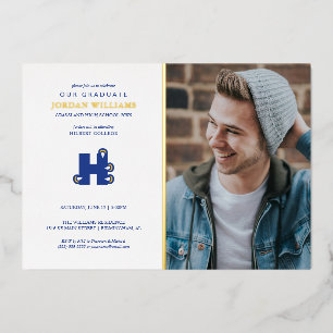 Hilbert College Graduation Foil Invitation