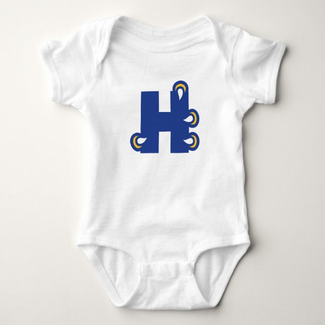 Hilbert College H Baby Bodysuit (Front)