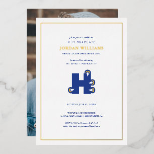 Hilbert College H Foil Invitation