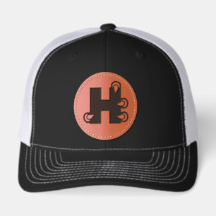 Hilbert College H Leather Patch Hat