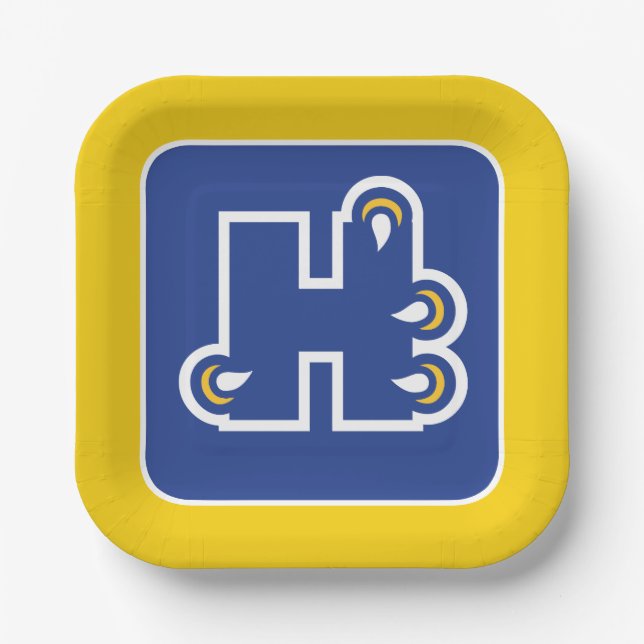 Hilbert College H Paper Plates (Front)