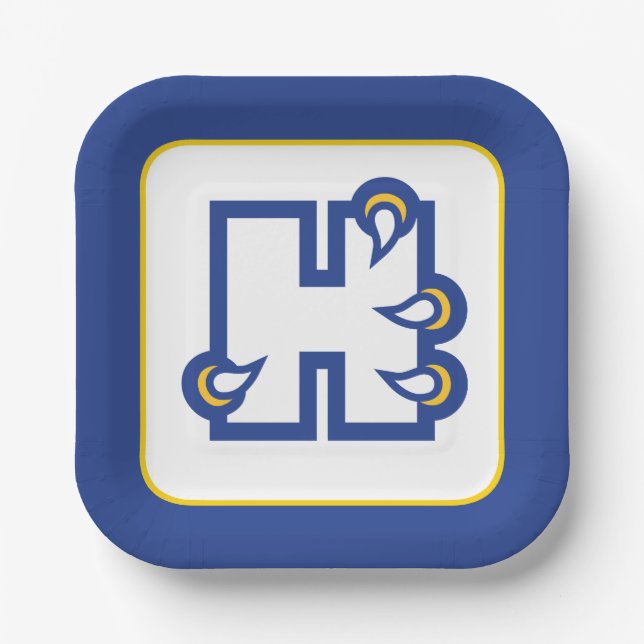 Hilbert College H Paper Plates (Front)