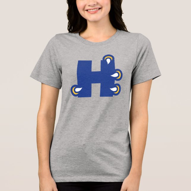 Hilbert College H Tri-Blend Shirt (Front)