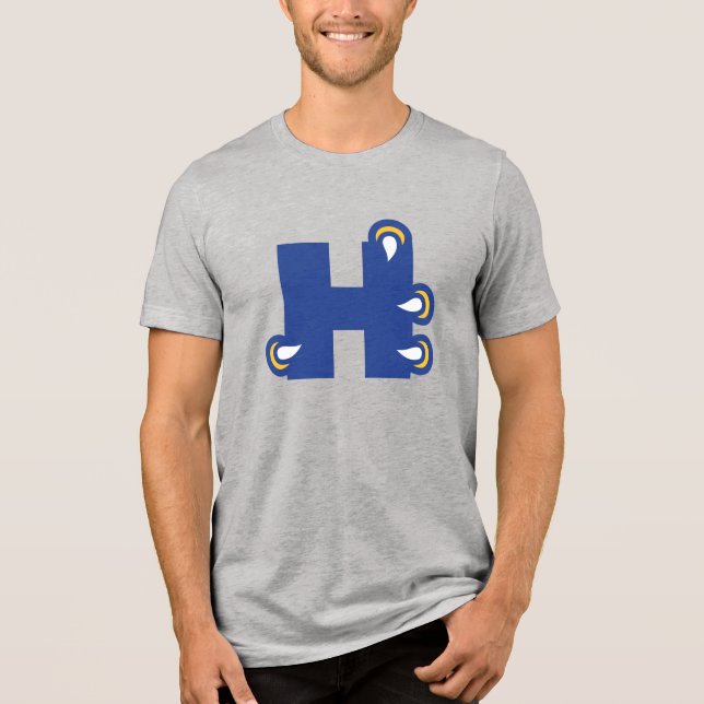 Hilbert College H Tri-Blend Shirt (Front)