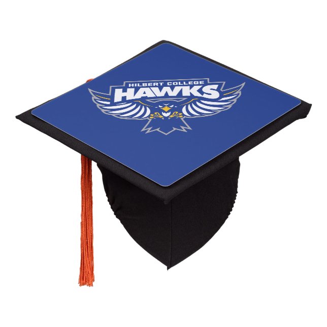 Hilbert College Hawks Graduation Cap Topper (Angled)