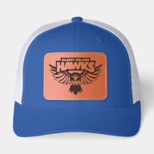 Hilbert College Hawks Leather Patch Hat