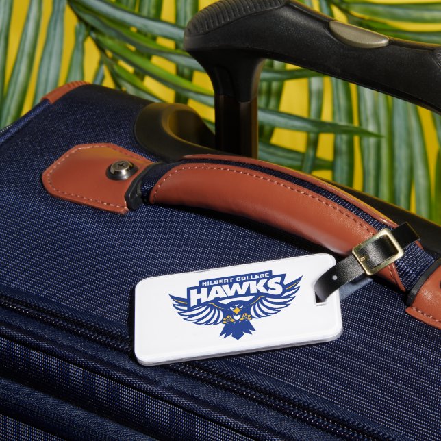 Hilbert College Hawks Luggage Tag (Front Insitu 3)