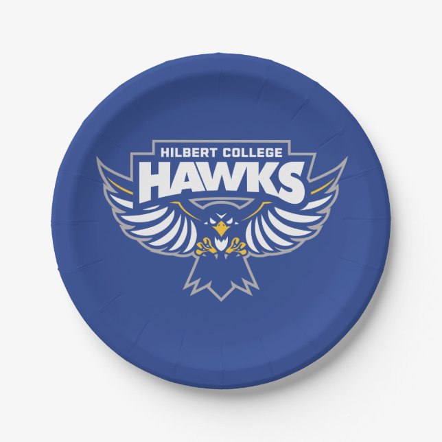 Hilbert College Hawks Paper Plates (Front)