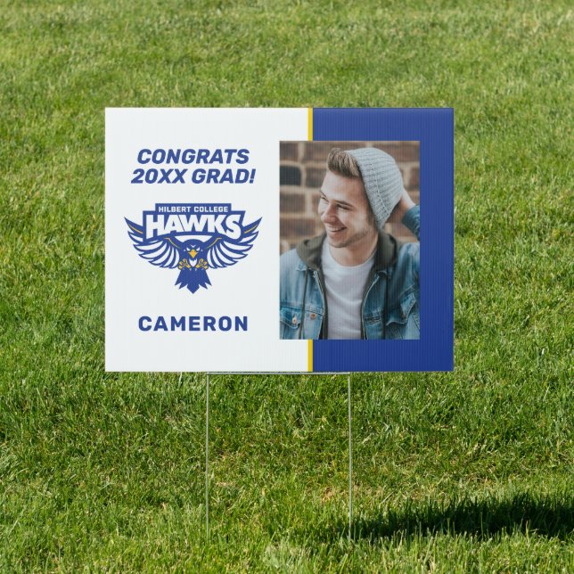 Hilbert College Hawks Sign (Insitu)