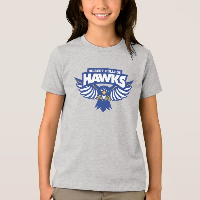 Hilbert College Hawks Tri-Blend Shirt (Front)