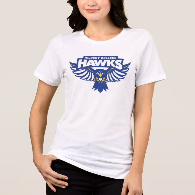 Hilbert College Hawks Tri-Blend Shirt (Front)