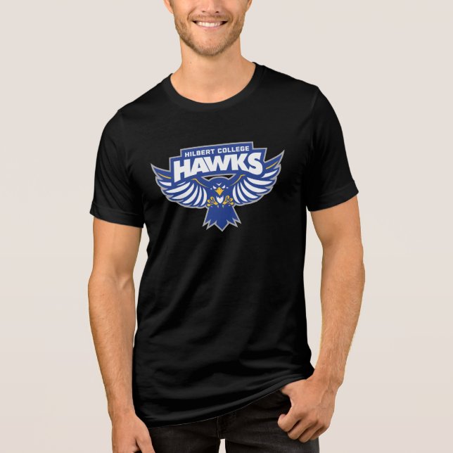 Hilbert College Hawks Tri-Blend Shirt (Front)