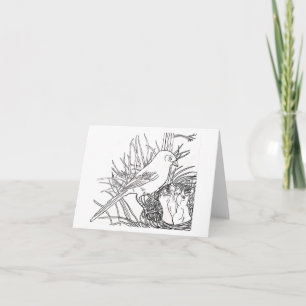 Hilda Sparrow And Her Babies Thank You Card