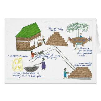 Hilda's Family Makes Bricks to Build their House Cards