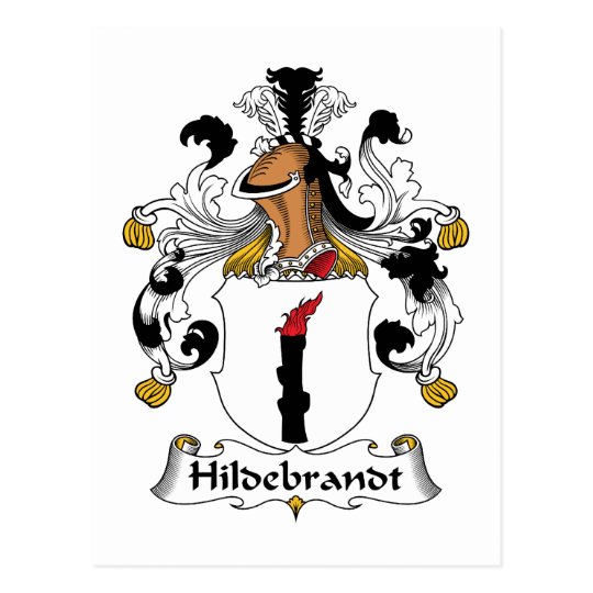 Hildebrandt Family Crest Postcard