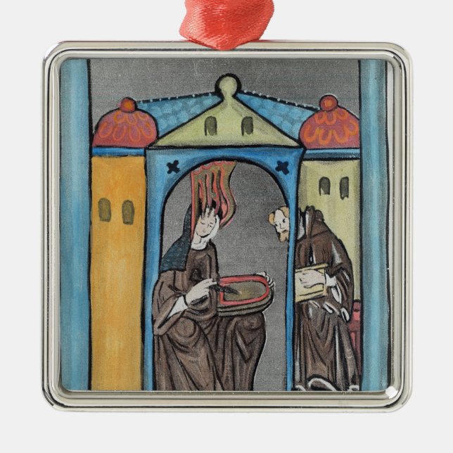 Hildegard of Bingen Metal Ornament (Front)