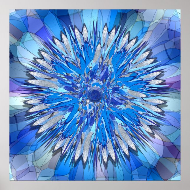 Hildegarde -- Floral Disk Poster (Front)