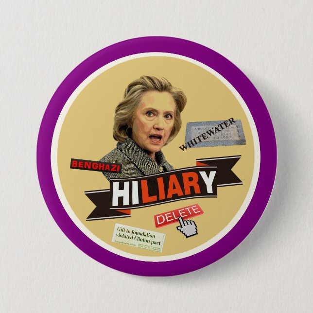 HiLIARy Pinback Button (Front)