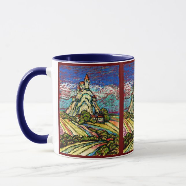 Hill Castle Fantasy Mug (Left)