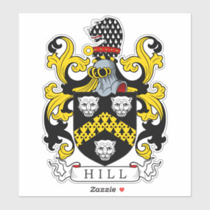 Hill Family Crest Sticker