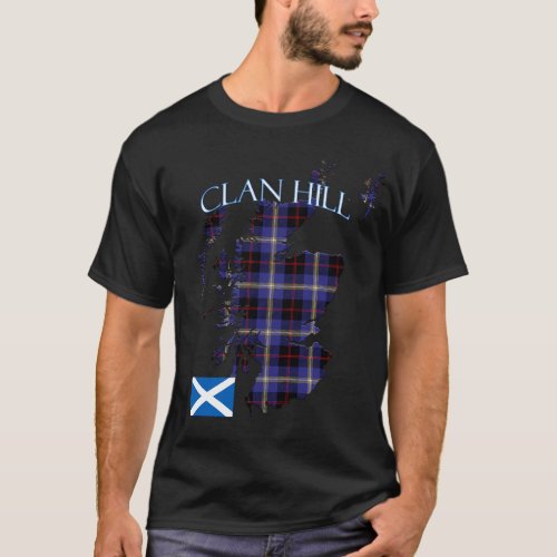 Hill Scottish Clan Tartan Scotland T_Shirt
