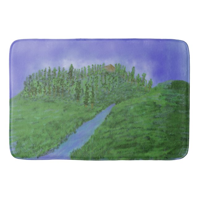 Hill & stream bathroom mat (Front)