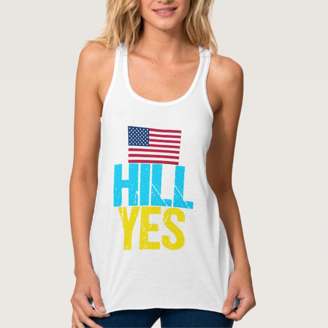 Hill Yes Modern Hillary Clinton Tank Top (Front)