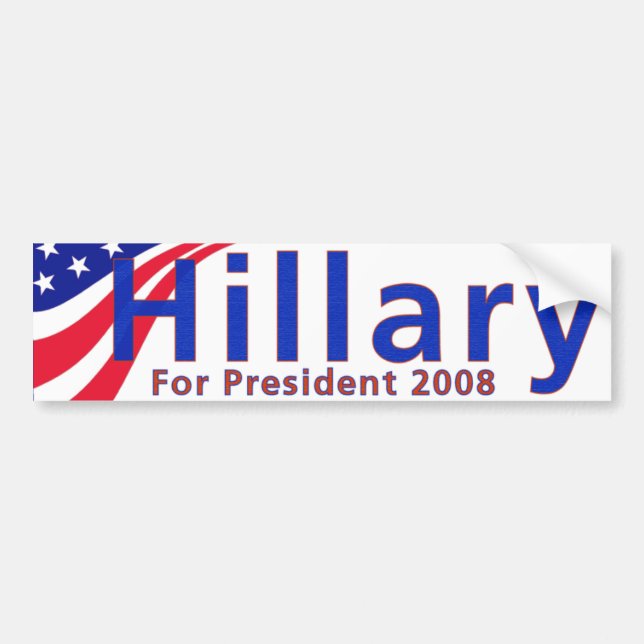 Hillary 08 bumper sticker (Front)