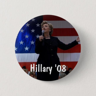 Hillary 08 pinback button