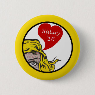 Hillary '16 pinback button