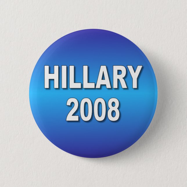Hillary 2008 pinback button (Front)
